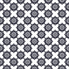 Seamless pattern with abstract flowers Repeating modern stylish geometric background N10