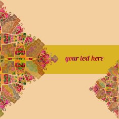 abstract mandala banner