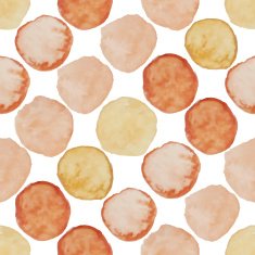 Watercolour polka dot seamless pattern N31