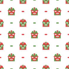Mexican masks pattern N3