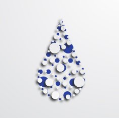 vector modern drop icon on white background