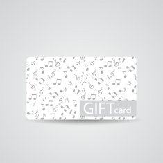 Abstract Beautiful Music Gift Card Design Vector Illustration