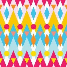 Seamless vector pattern of geometric elements