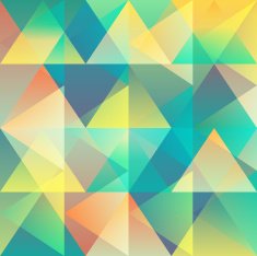 Seamless colorful background made of gradient triangle pattern