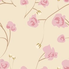 Seamless colorful background with abstract pink flowers