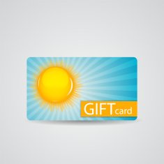 Abstract Beautiful Sunny Gift Card Design Vector Illustration