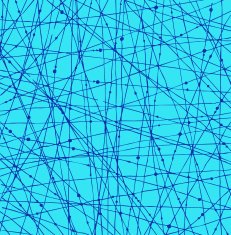 Blue linear network texture with dots