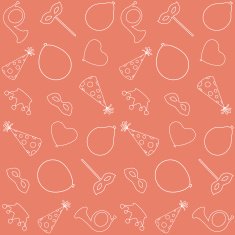 Birthday Seamless Abstract Vector Pattern