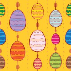 Happy easter cute holiday background seamless N2