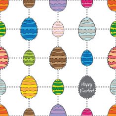Happy easter cute holiday background seamless N8