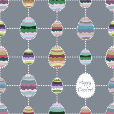 Happy easter cute holiday background seamless N9