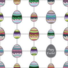 Happy easter cute holiday background seamless N10