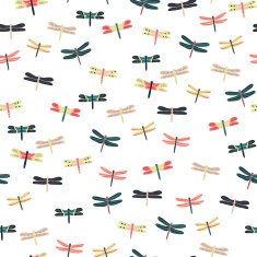 Seamless dragonfly pattern N3