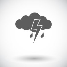 Storm flat icon N2