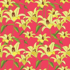 Floral seamless background flourish pattern