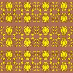 Hand drawn vintage seamless pattern N5