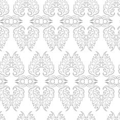 Hand drawn vintage seamless pattern N12