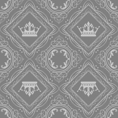 grey background damask N14