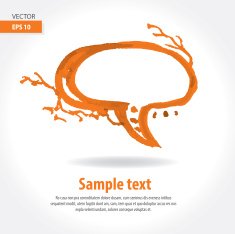 Artistic Speech Bubble N12