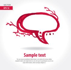 Artistic Speech Bubble N13