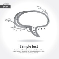 Artistic Speech Bubble N14