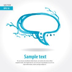 Artistic Speech Bubble N15