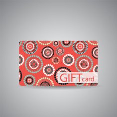 Abstract Beautiful Gift Card Design Vector Illustration N40