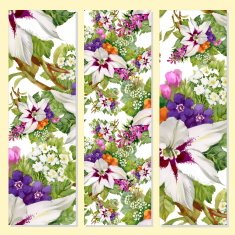 Floral cards on yellow background N7