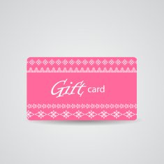 Abstract Beautiful Gift Card Design Vector Illustration N85
