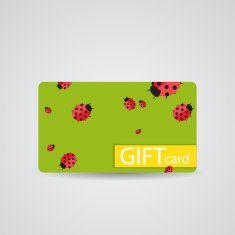 Abstract Beautiful Gift Card Design Vector Illustration N101