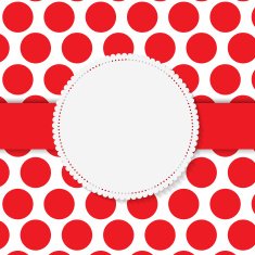 Retro Frame on Cute Background Vector Illustration N2