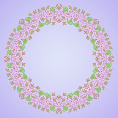 Vector art nouveau frame