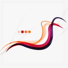 Purple and orange color lines on white N35