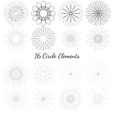 Set of circle elements N2