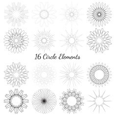 Set of circle elements N3