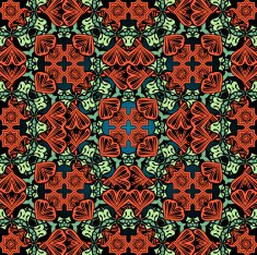 Ornate ornamental lace pattern background with many details
