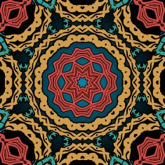 Seamless oriental tile pattern Vintage tribal element