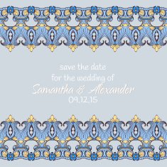 Mehndy flowers card N13