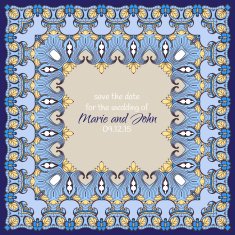 Mehndy flowers card N14