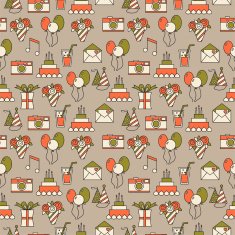 Seamless holiday pattern festive background
