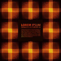 seamless orange glowing ethnic pattern N3