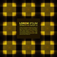 seamless yellow glowing ethnic pattern N5