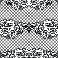 Lace seamless pattern with flowers N252