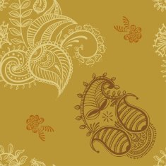ethnic seamless pattern Indian ornament kaleidoscopic flora pattern mandala range