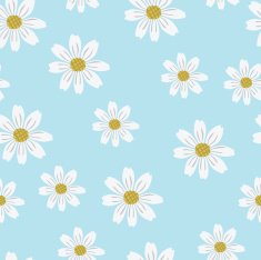 vector pattern with flowers of chamomile N2