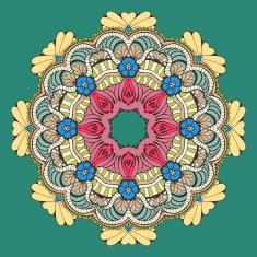 Circular Floral Ornament N15