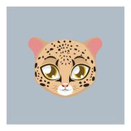 Cute leopard portrait