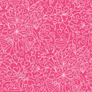 Romantic garden seamless pattern background