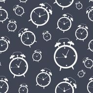 Clock Alarm Icon Vector Illustration Seamless Pattern Background N2