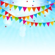 Colored Balloons Background Vector Illustration N3